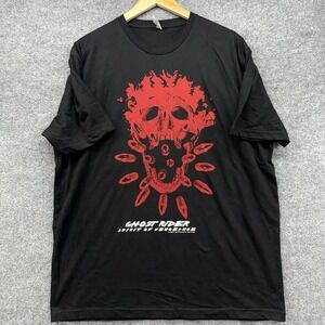 Ghost Rider‎ Spirit Of Vengeance Black Graphic T-Shirt Marvel Size XL Next Level